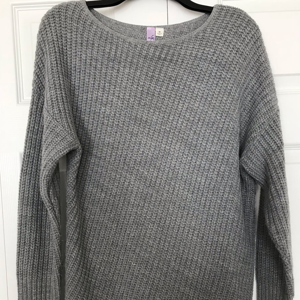 Francesca’s Grey Knit Sweater